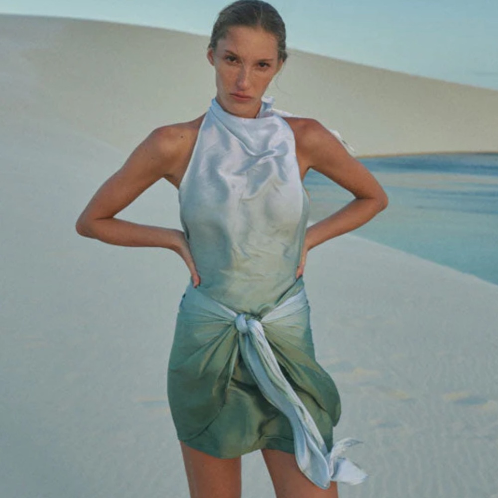 BAOBAB Providencia Dress Green Ombr